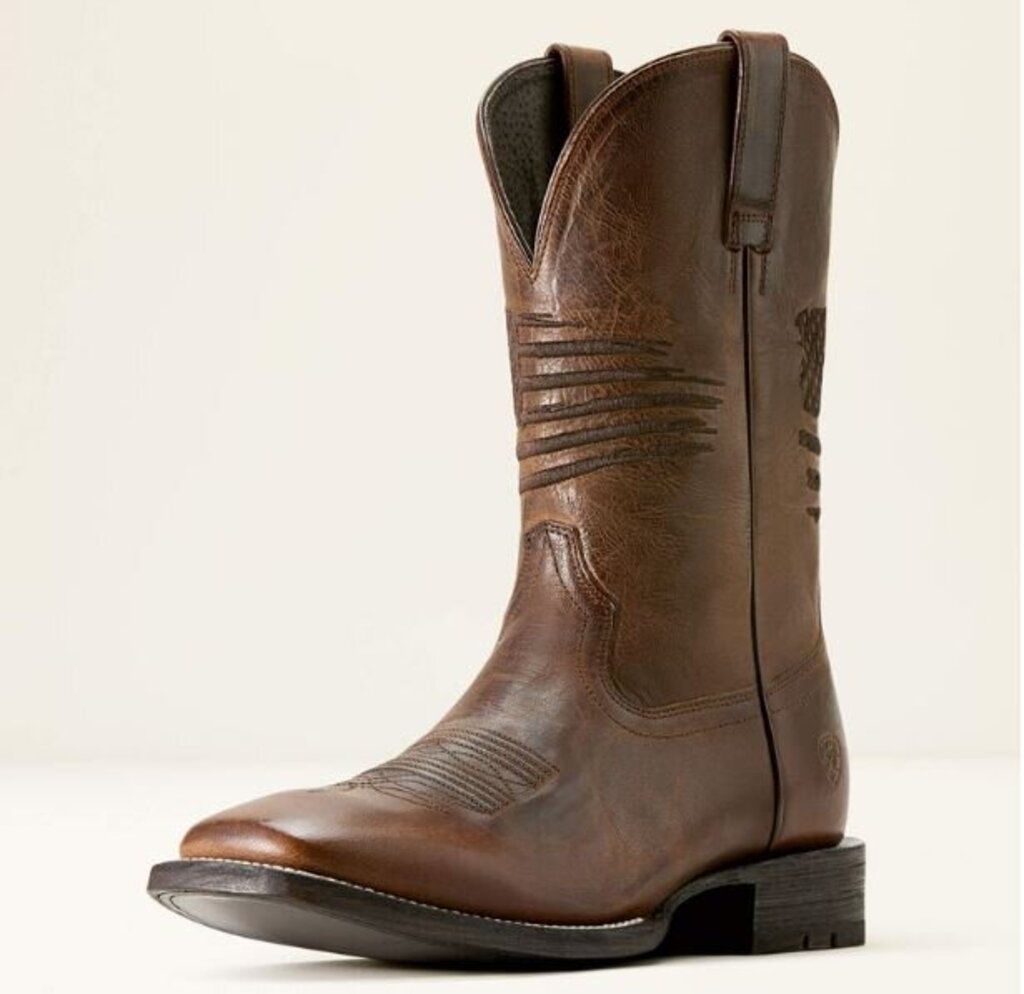 10029699 MENS CIRCUIT PATRIOT COWBOY BOOT WEATHERED TAN