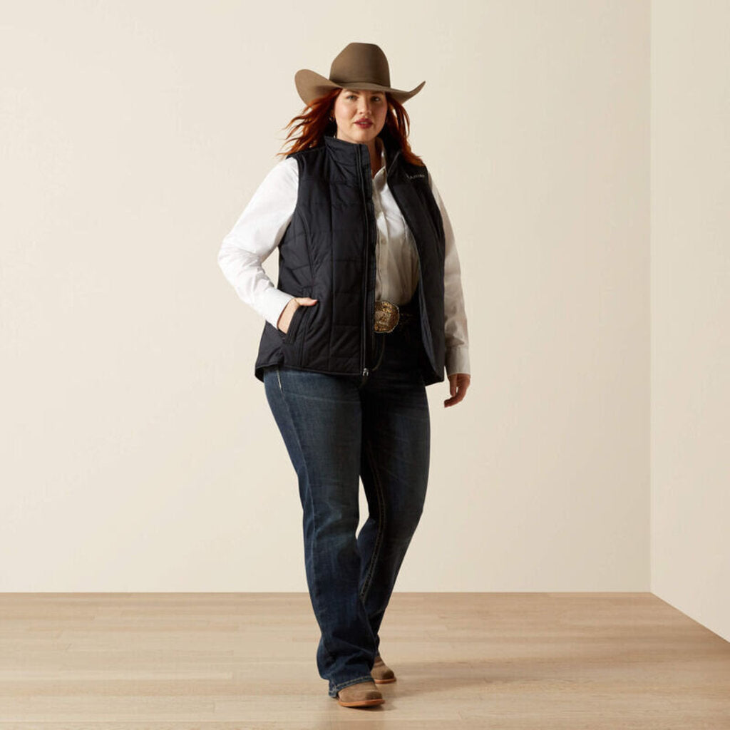 10032984 WOMENS CRIUS INSULTED VEST BLACK