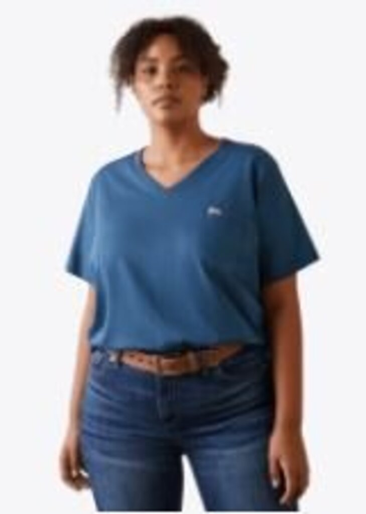 10043846 WMS Rebar Cotton Strong American Flag Graphic T-Shirt